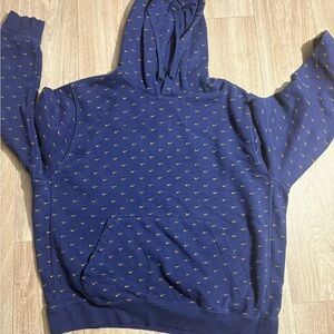 Nike Navy Hoodie with Yellow Accents